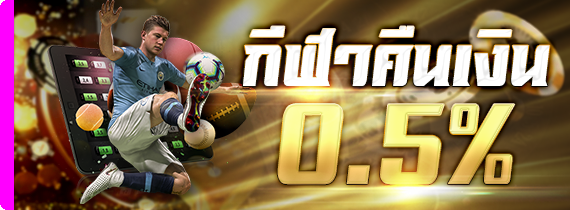 กีฬาคืนเงิน 0.5% กีฬาคืนเงิน 0.5%