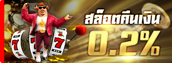 สล็อตคืนเงิน 0.2% สล็อตคืนเงิน 0.2%